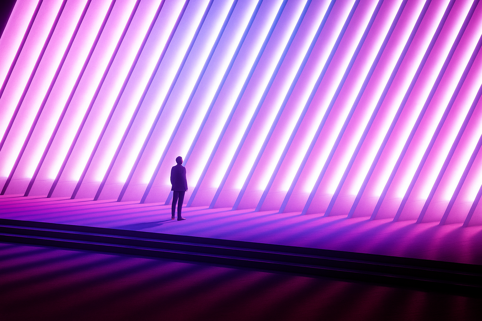 Futuristic Silhouette Scene